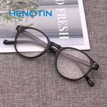 Henotin модные круглые очки для чтения весенние петли мужские и женские очки для чтения диоптрий 0,5 1,75 2,0 3,0 4,0