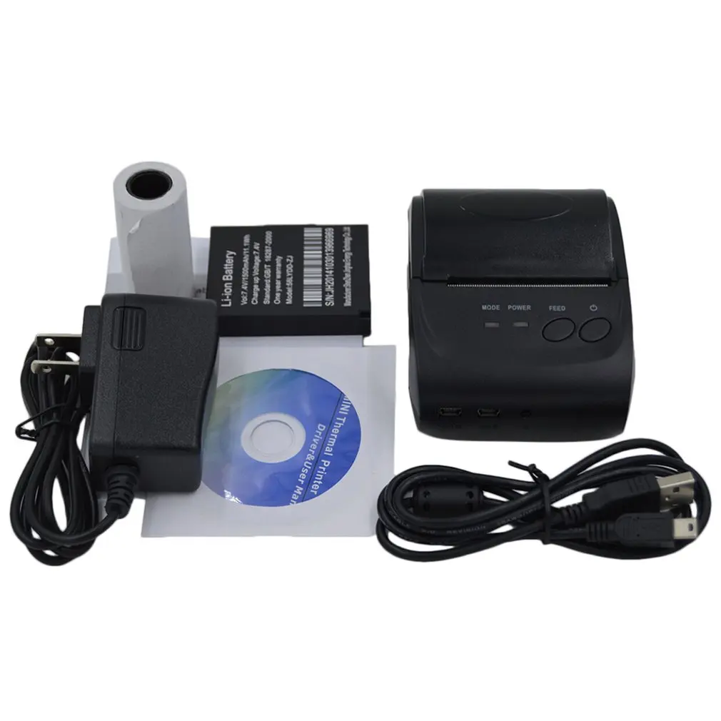 

POS-5582 DD Portable Mini Printer 58mm Bluetooth 4.0 Android Cash Register POS Receipt Printers Ticket Thermal Printer