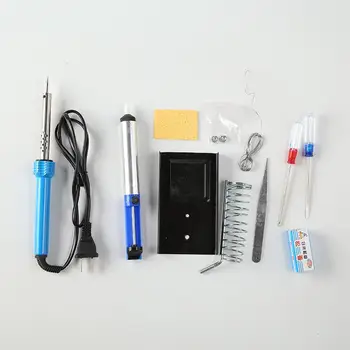 

Electric Soldering Iron Tool 9Pcs/1Set Kit Stand Thermal Set Pump Garden Home Adjustable Fast Tools Desoldering