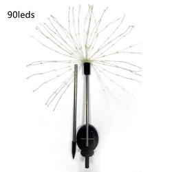 2022NEW LED Solar Powered Firework Lights Garden Outdoor Decoration IP44 Waterproof Outdoor Lamp for Landscape Path Lawn Tree
