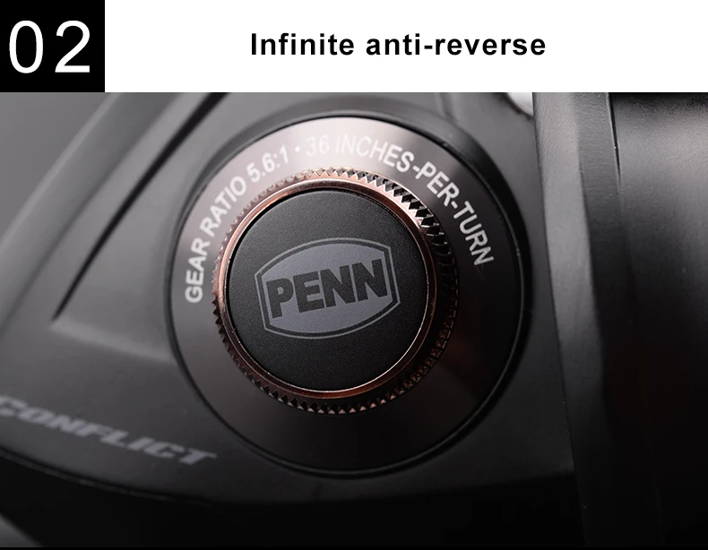 Penn Conflict Spinning Fishing Reel 7/1BB Freshwater
