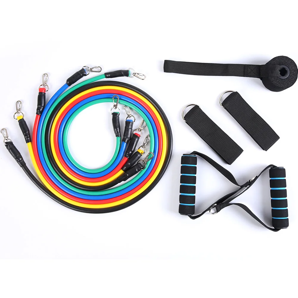 

11pcs/set Pull Rope Fitness Exercises Resistance Bands Latex Tubes Pedal Excerciser Body Training Workout Yoga Elastic band