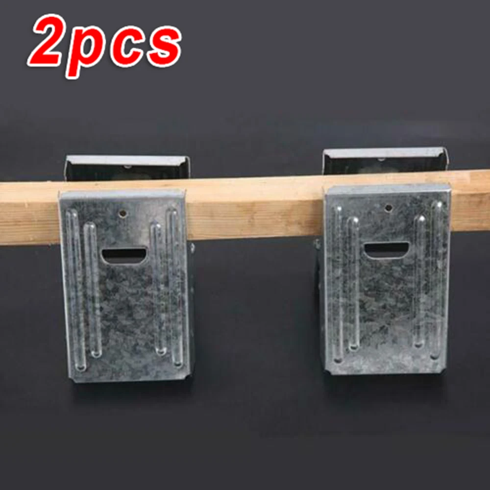 2x Saw Horse Brackets Stainless Steel Jig Clamps Woodworking Fixture Clips Tool Well-made
