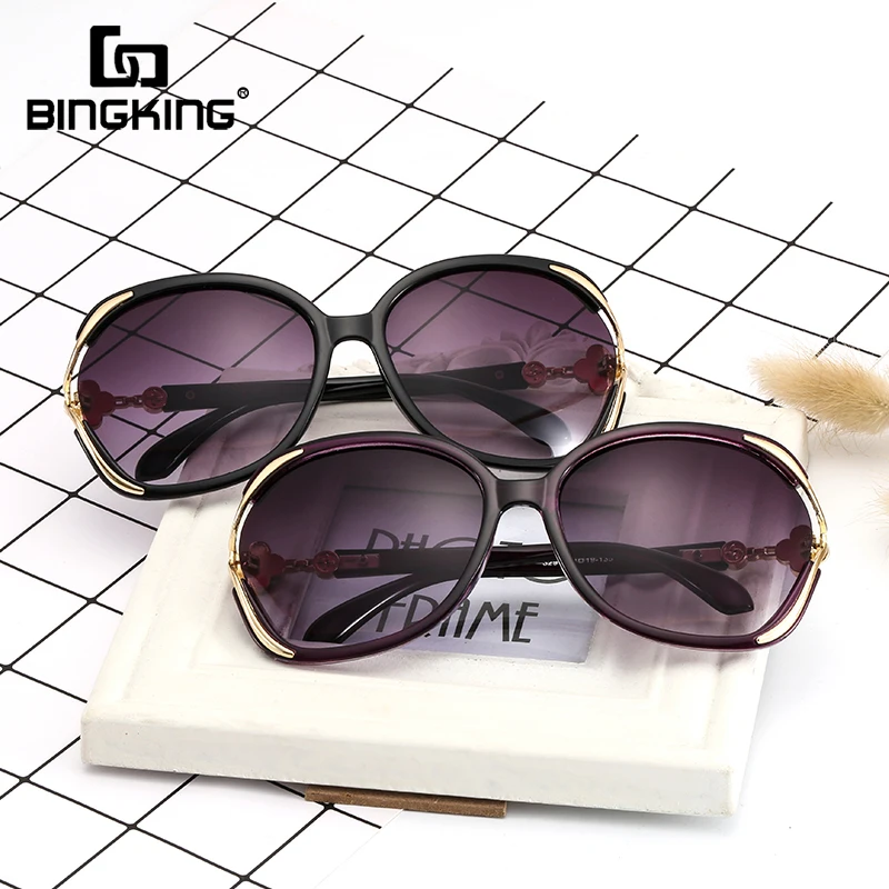 

BINGKING 2020 High Quality Oversize Polarized Sunglasses Women Brand Designer UV400 Sunglasses For Women Luxury