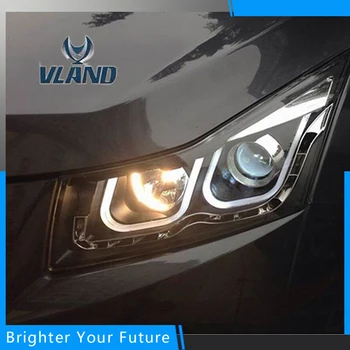 

Car Styling Front Headlight Assembly Xenon For Chevrolet Cruze 2010 2011 2012 2013 2014 Projector Headlamp Left and Right Set