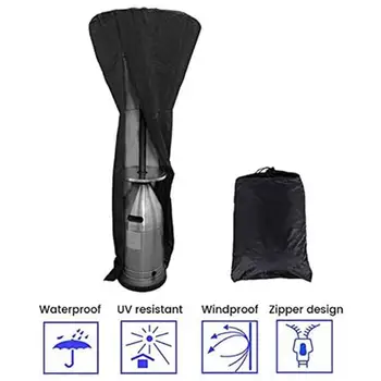 

Heater Protector Dustproof with Zipper Storage Bag 210D Oxford Cloth Only Cover Heating Furnace Gas Heater Cover