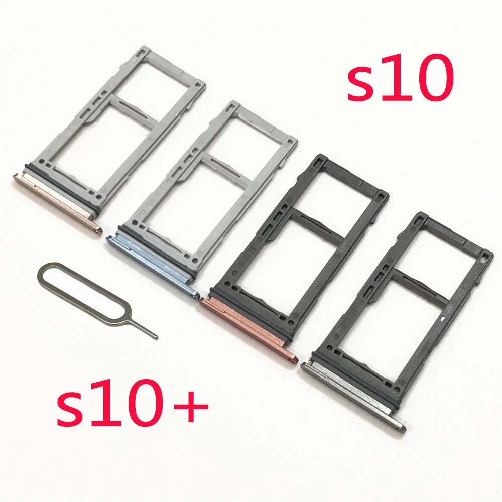 Support adaptateur de carte Micro SD pour Samsung Galaxy S10 Plus, boîtier  d'origine, nouveau, G975F, G973F, G973, S10 +, G975 - AliExpress