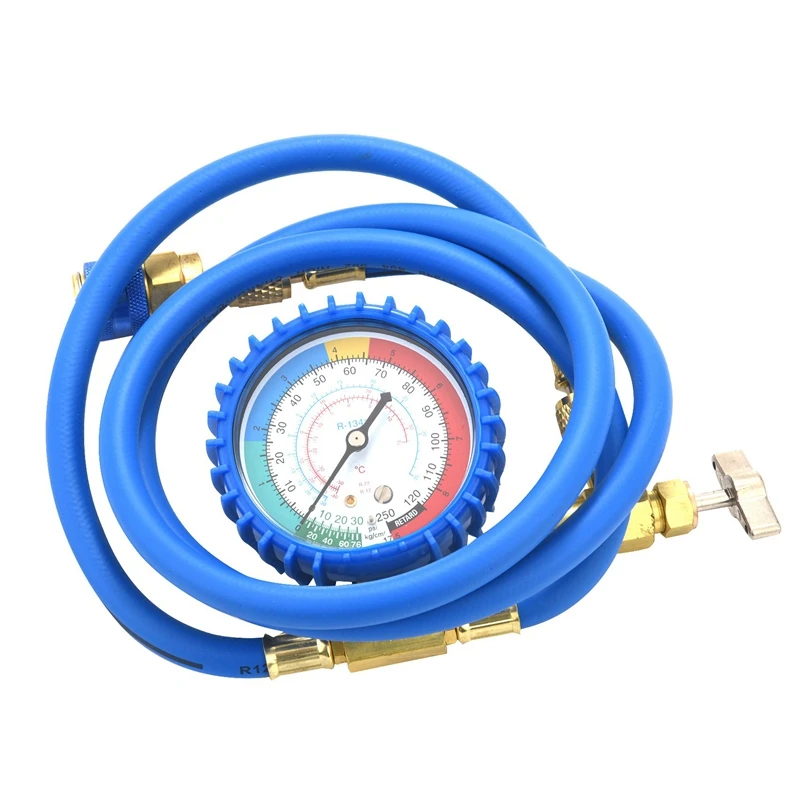 A/C R134A Refrigerant Recharge Hose Low Pressure Gauge Easy Opener Car Air Conditioning Port Can Tap Valve Bottle Adapter | Автомобили и