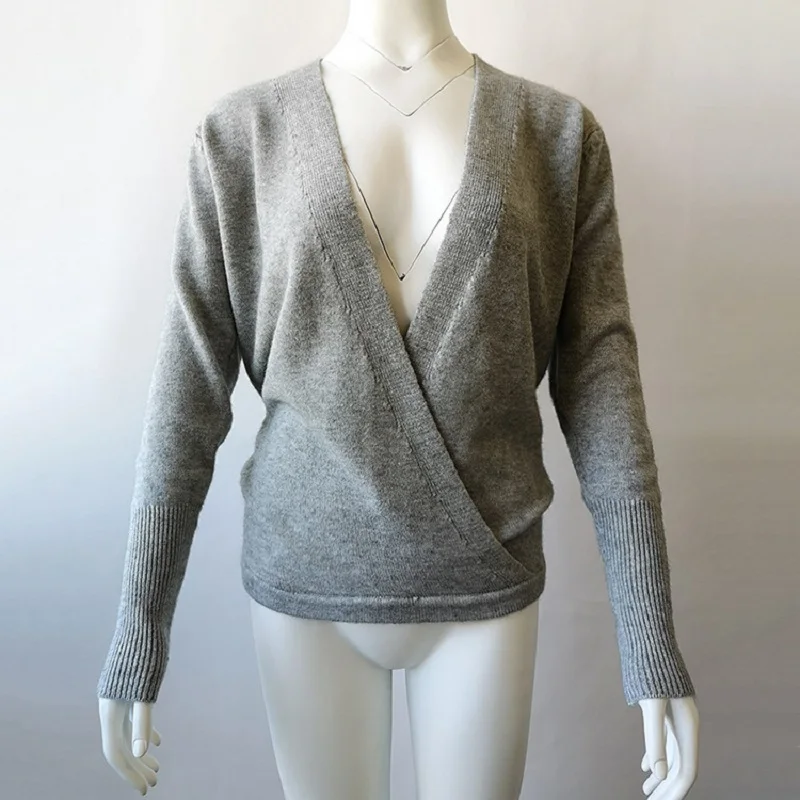 

Newest Women Sweater Tops Good Fashion Lady Winter Tops Long Sleeve V-Neck Hotsale Design Spring Autumn Women Clothes Elegant
