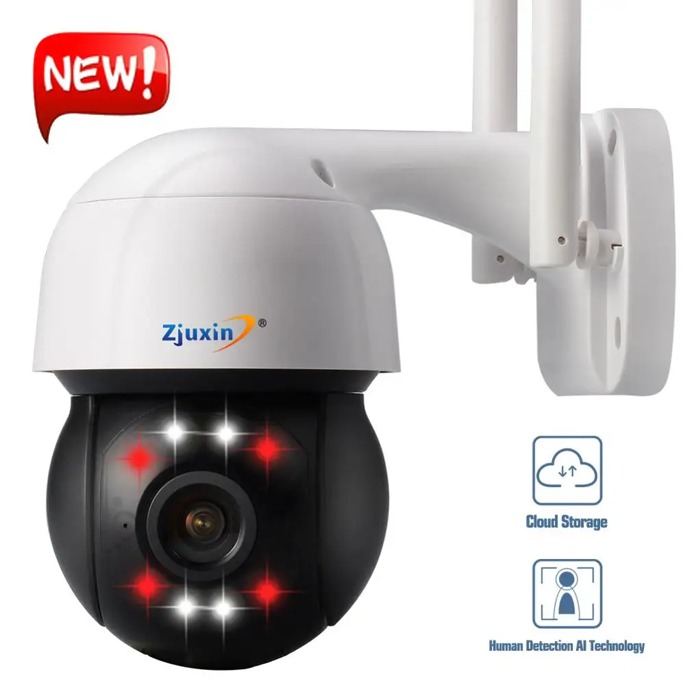 ZJUXIN 3 мегапиксельная PTZ Wi Fi IP камера видеонаблюдения ONVIF с автоматическим