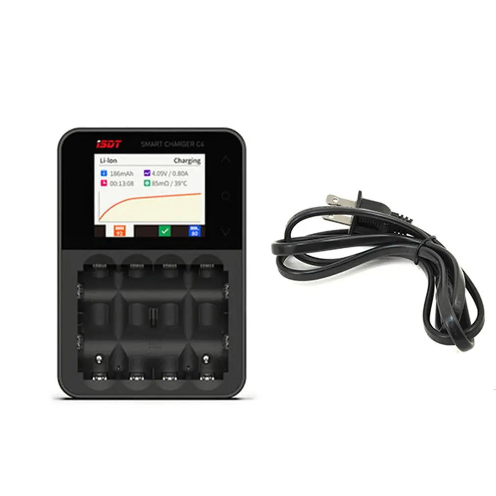 

ISDT C4 8A Touch Screen Smart Battery Charger With USB Output For 18650 26650 AA AAA Battery