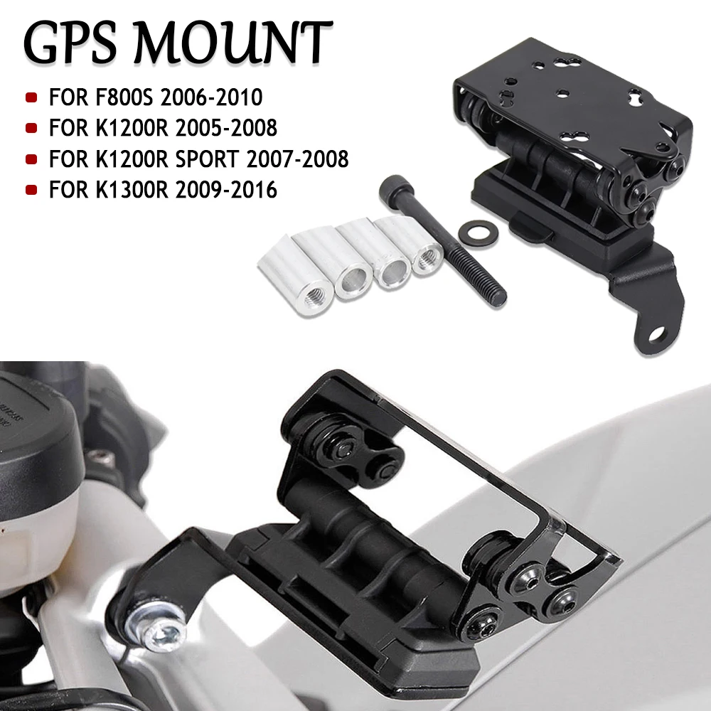 New F 800 S K 1200 1300 R motorcycle front mid navigation bracket GPS mobile phone charging For BMW F800S K1200R Sport K1300R k1200r motorcycle for bmw k 1200r 2004 2005 2006 2007 2008 k 1200 r motorcycle footrests front rear foot pedal foot rests pegs