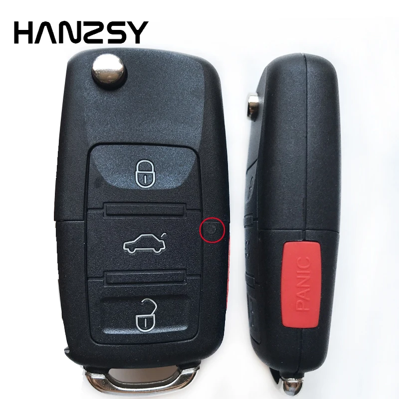 3 + 1/4 кнопочный раскладной чехол для ключа Vw Volkswagen Jetta Golf Passat сменный