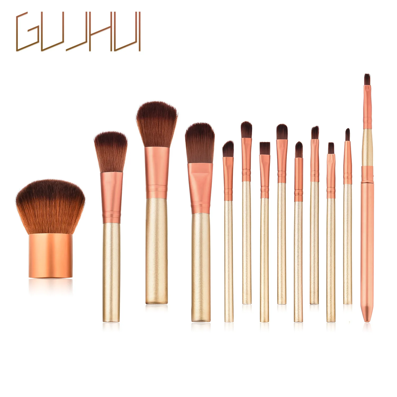 

13 make-up brush sets Scatter Brush Eye Shadow Brush Coffee Makeup Tool GUJHUI