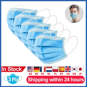 

Disposable Face Mask Dust And Fog Protection 3 Layers Face Mask Comfort To Wear And Effortlessly Breathable Filters Mouth Mask