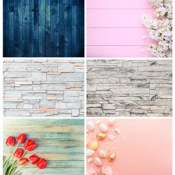 

SHUOZHIKE Vinyl Custom Photography Backdrops Brick Wall & Wood planks Theme Photo Studio Background FK91025-45
