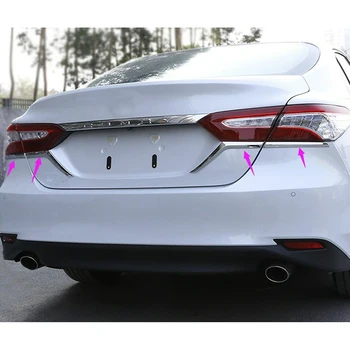 

For Toyota Camry LE XLE 2018-2020 Chrome Rear Tail Light Lamp Eyelid Cover Trim