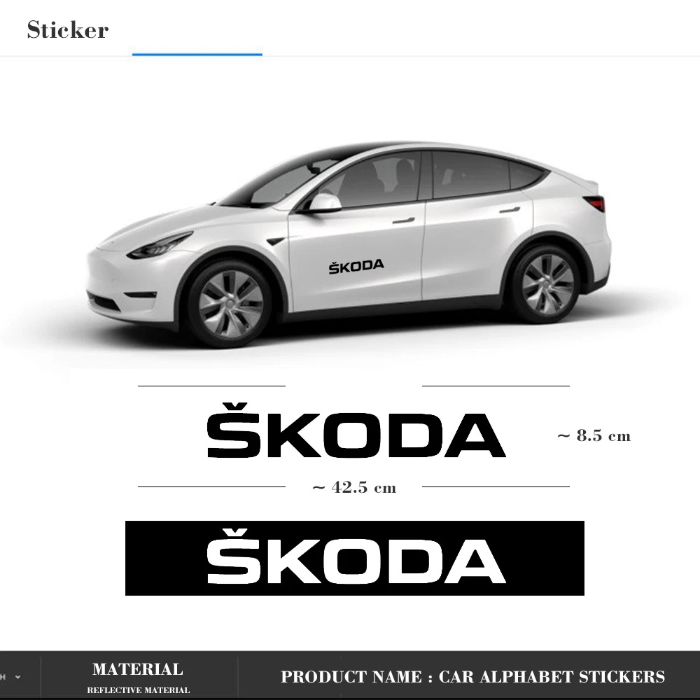 

Car Stickers Reflective Stickers Vinyl Decals Car Styling For Skoda Octavia Fabia Rapid Yeti Kodiaq Superb Octavia A 5 A 7