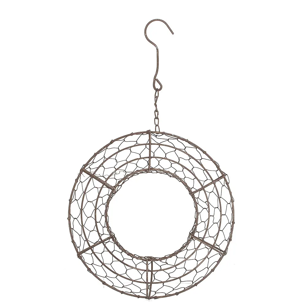 Цветочный горшок, железная проволока, подвесной декор, украшение, садовая рамка с цветами крюк ручной работы, стена, мятая посадка, домашний каркас для венка, свадьба