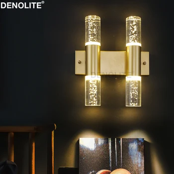 

Acrylic Crystal Wall Lamp With Bubbles Light Luxury Simple Modern Nordic Creative Personality Bedroom Bedside Double Wall Lamps