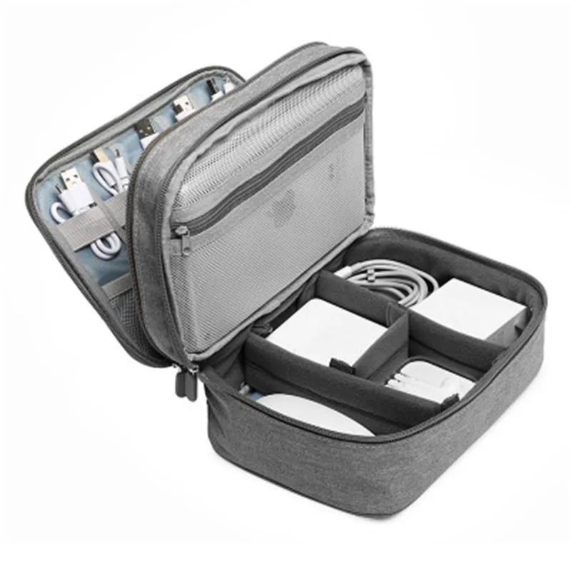 

Multifunction Digital Storage Bag Power Bank HDD Organizer Empty USB Data Cable Earphone Wire Pen Portable Travel Kit Case Pouch