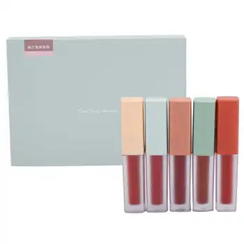 

Lip Makeup Lip Balm 5 Colors Lip Gloss Set Long-Lasting Moisturizing Lip Makeup Cosmetics Tool( ) Moisturizer