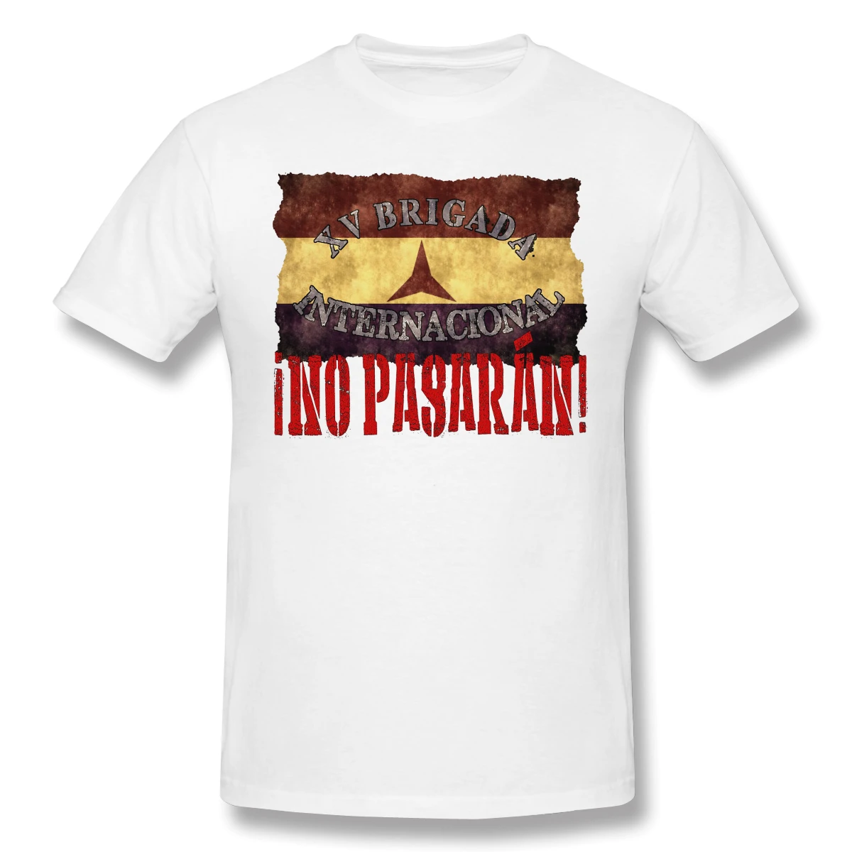 Новая летняя футболка BRIGADA international хлопковая Футболка NO PASARAN гражданской войны |