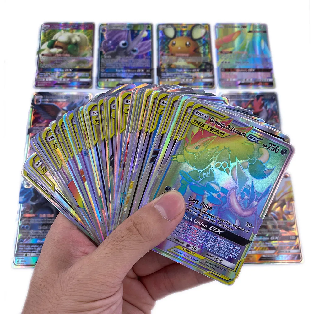 50-300Pcs Pokemons Card Shining TAKARA TOMY GX VMAX V MAX Cards Game Battle Carte Trading Children Toy