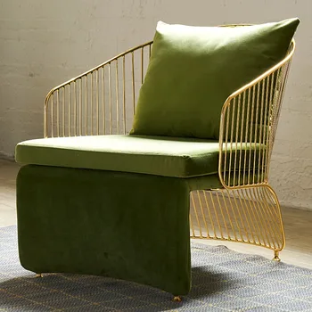 

Luxury stainless steel frame design modern leisure chair