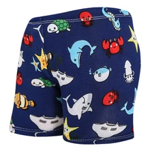 Купальные плавки для маленьких мальчиков купальный костюм с рисунком динозавра и рыбы детские плавательные шорты детская пляжная одежда для купания шорты для бассейна