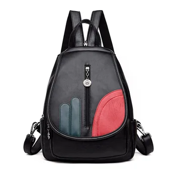 

2020 New Style Soft Backpack Women's Korean-style Fashion Casual Large Capacity Backpack Women's Versatile Chest Bag Women's