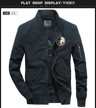 

2020 autumn new bomber jacket men's Korean version of baseball uniforms spring and autumn plus size coat loose military jacket t