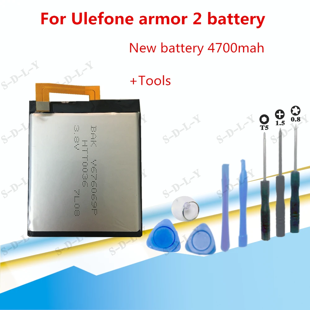 100% Оригинальный аккумулятор для Ulefone armor 2 4700 мАч 5 0 дюйма Helio P25 оригинальный +