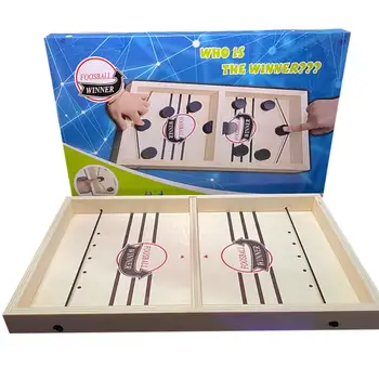 

1Pcs Toy Board Table Game Parent-Child Interactive Chess SLINGPUCK MONTESSORI Board Game SlingPuck Fast Slingshot Hockey