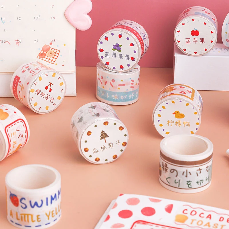 30 мм* 3 м Kawaii милый лес персик Васи клейкие наклейки Скрапбукинг рукоделие изоляционная лента школьные офисные принадлежности пуля журнал sl2143