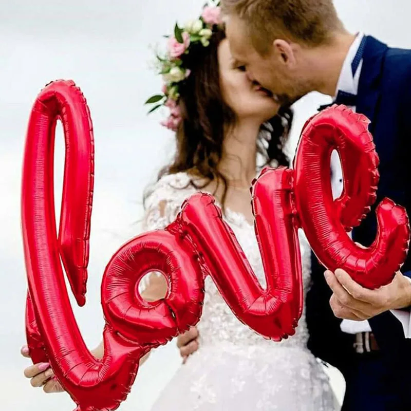 

One-piece LOVE Alphabet Balloons Valentine's Day Wedding Marriage Decoration Film Balloons Love Letter Balls Party Supplies