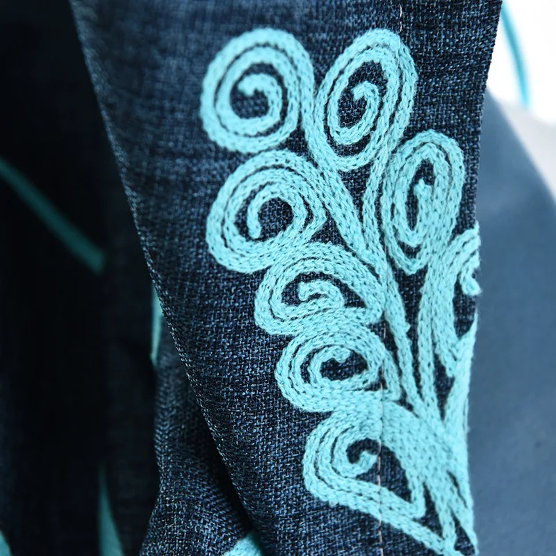 Новые хлопковые льняные маленькие свежие шторы с вышивкой современные для