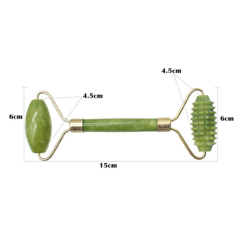 Face Massager Jade Face Roller Double Head Facial Slimming Massage Roller Eye Face Neck Thin Wrinkle Removal Face Lifting tool