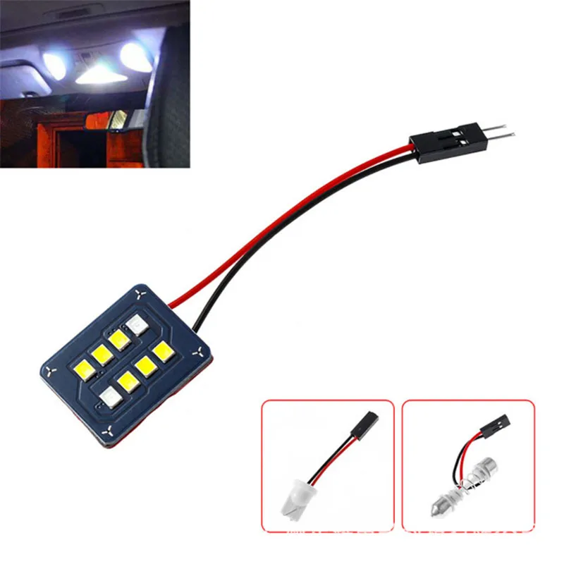 1 шт. T10 W5W Led 2835 8smd автомобильная светодиодная купольная лампа BA9S, светильник для салона автомобиля на крыше, светильник для чтения, светильник для внутреннего освещения, светильник для багажника для автомобиля 12 В