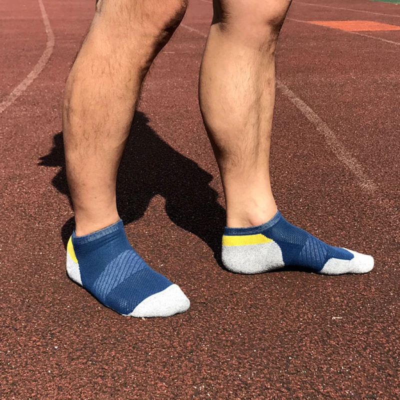 calcetines ciclismo Мужские с глубоким вырезом спортивные носки хлопковые Компрессионные носки для бега профессиональные беговые баскетбольные велосипедные носки Походные спортивные носки