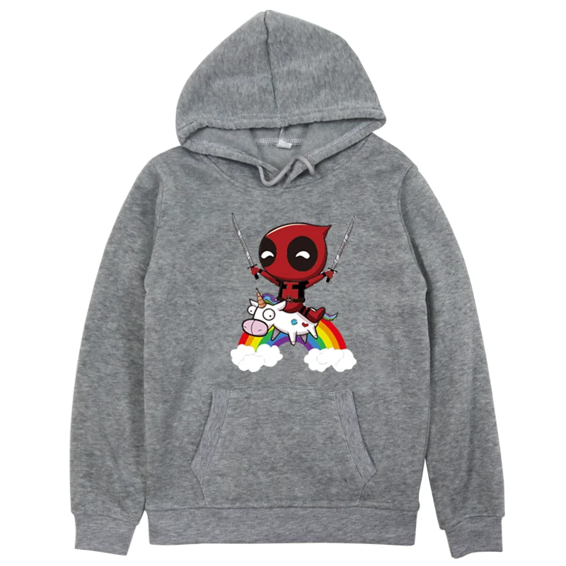 Hoodies 4 Зимние и осенние модные детские толстовки с капюшоном с принтом аниме детские забавные толстовки для мальчиков и девочек пуловеры с изображением единорога, топы - Цвет: Hoodies 4