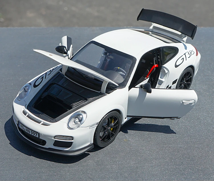 1:18 911 GT3 RS 2010 модель спортивного автомобиля с литьем под давлением в новой коробке