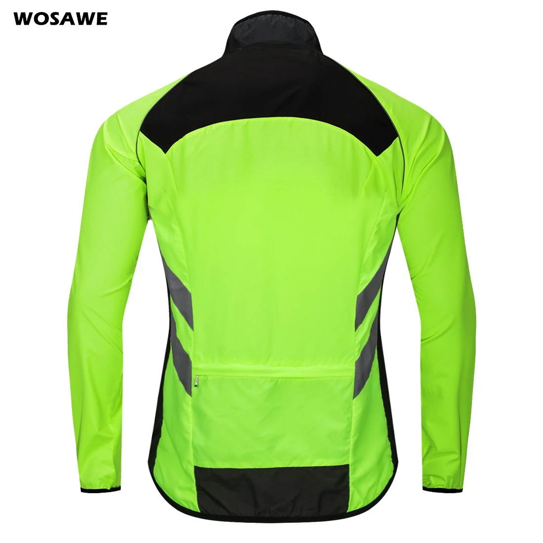 WOSAWE Мужская велосипедная куртка черная ветрозащитная Водонепроницаемая