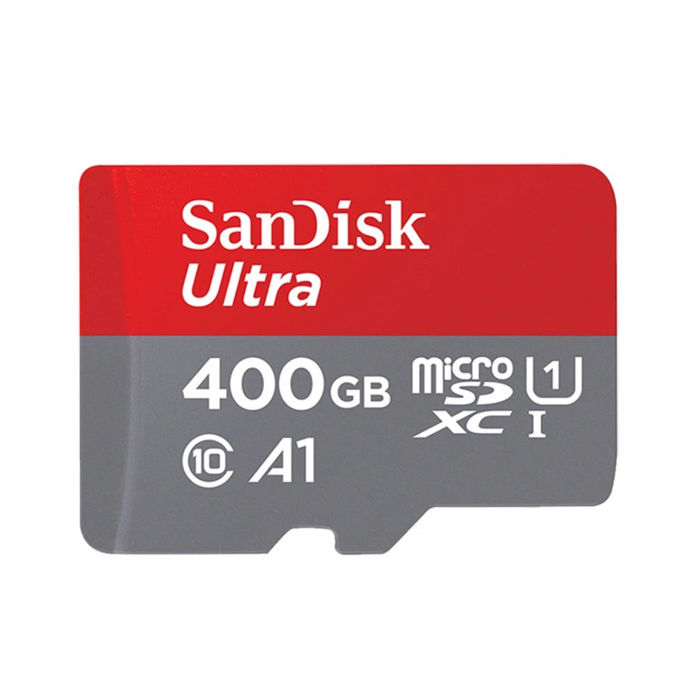 SQUNC-400G Карта памяти SanDisk Ultra, 400 ГБ, 256 ГБ, 200 ГБ, 128 ГБ, 64 ГБ, 98 МБ/с./с, 32 ГБ, 16 ГБ, карта Micro sd, класс 10, UHS-3, A1, флеш-карта SD/TF, Microsd - Емкость: SQUNC-400G