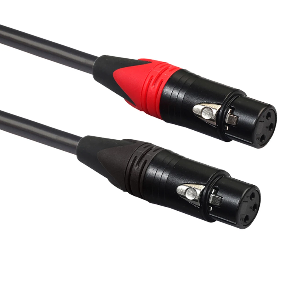 

1pack 2 RCA To 2 XLR Female Cable 3 Pin Audio Line 1.5m For Amplifier Mic