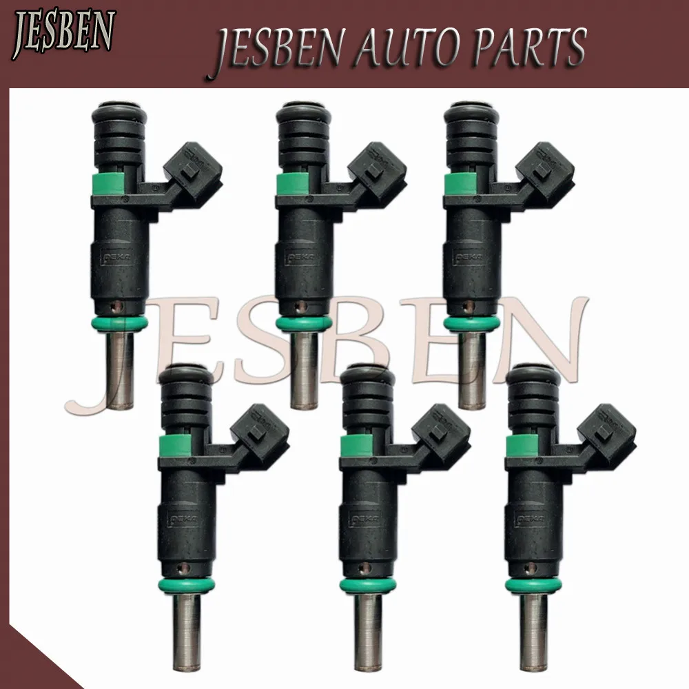 Форсунка топливного инжектора 6X 13537531634 7531634 для BMW 125i 128i 323i 325i 325xi 328i 328xi 330i 330xi 525i 525xi