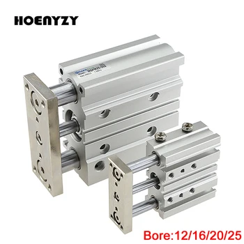 

MGPM Series Air Cylinder MGPM12/16/20/25 Stroke 10/20/25/30/40/50/75/100/125 SMC Replacement Thin Three-axis Cylinder with rod