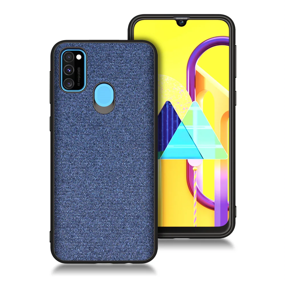 Для Galaxy M30s чехол, роскошный тканевый тонкий противоударный чехол с защитой от царапин для samsung Galaxy M30s A70s A20s Cqoue