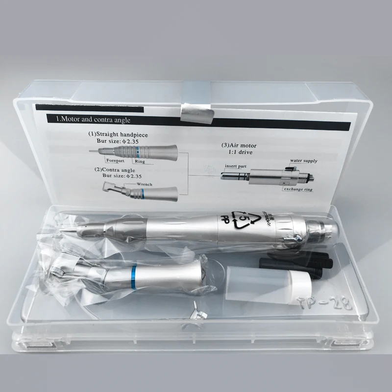 低速歯科用ハンドピース,エアタービンに適したストレートコントラ