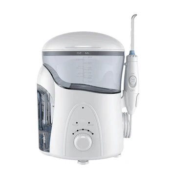 

SANQ Nicefeel Water Flosser Electric Countertop Oral Irrigator 600ML with 7 Tips for Braces Bridges Care EU Plug